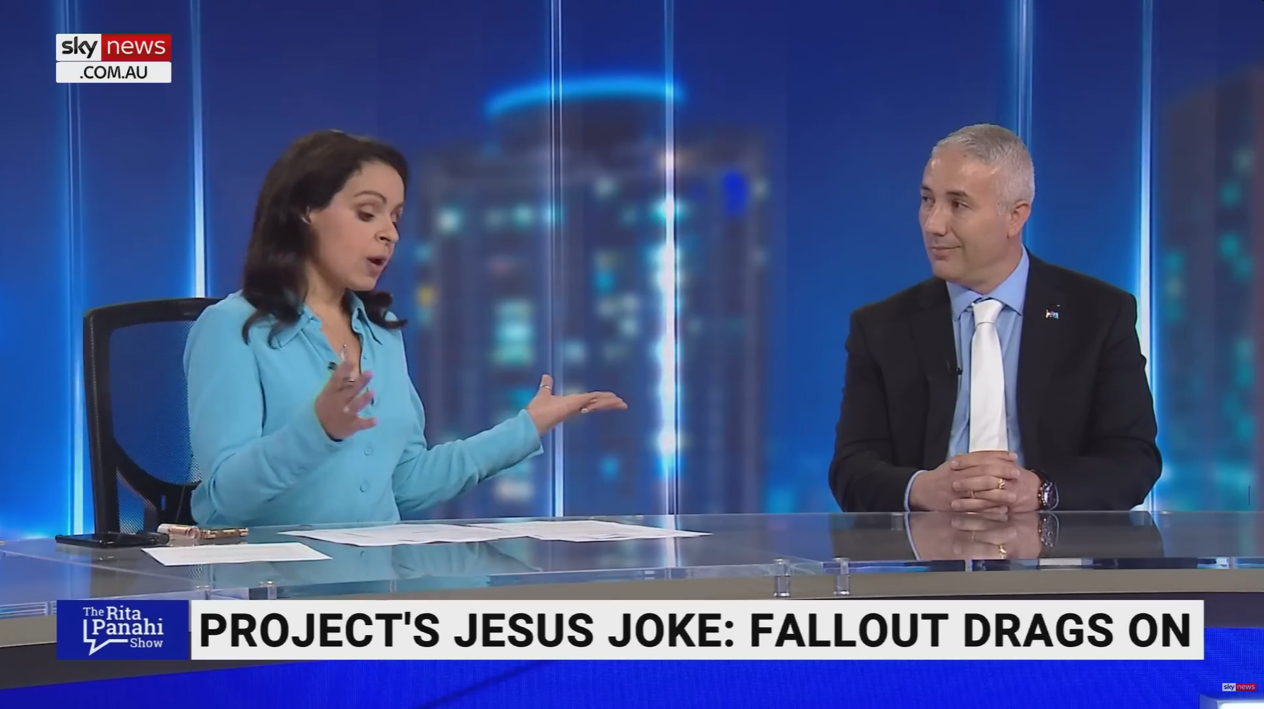 Sky News - The Project Jesus Joke Controversy